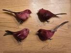 Vintage. Decoratieve Vogels met Veerstaart - Set van 4, Ophalen of Verzenden, Zo goed als nieuw