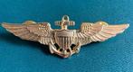 Wing Badge Vliegenier Marine, Ophalen of Verzenden, Zo goed als nieuw, Patch, Badge of Embleem