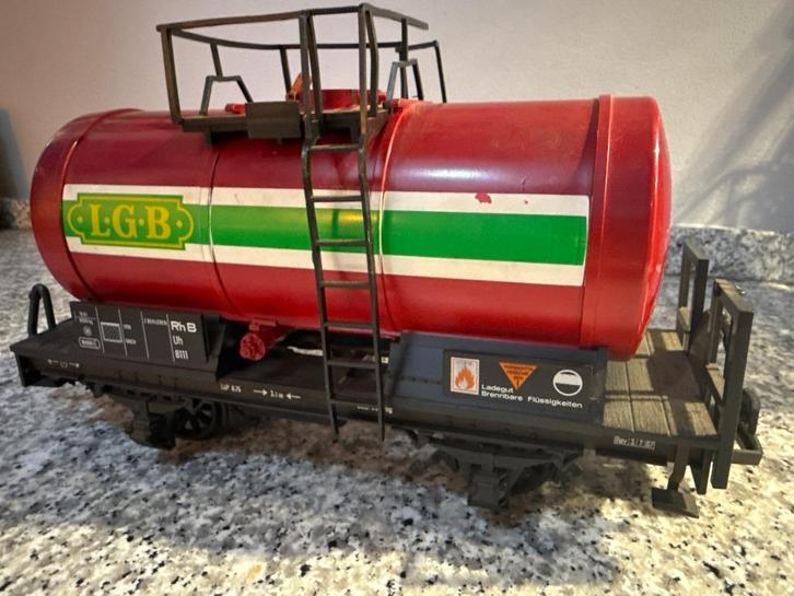 LGB 4040 Ketelwagen  - Prachtig exemplaar, Hobby en Vrije tijd, Modeltreinen | Overige schalen, Gebruikt, Wagon, Gelijkstroom