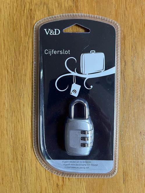 V&D cijferslot (nieuw), Doe-het-zelf en Verbouw, Hang- en Sluitwerk, Nieuw, Slot, Koper of Messing, Ophalen of Verzenden
