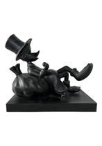 OHNO - Sculptuur Dagobert Duck - Zwart - Glasvezel