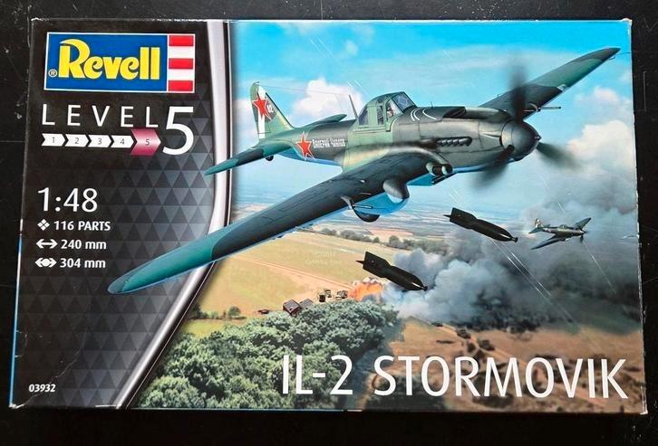 Revell IL-2 Stormovik 1:48, Hobby en Vrije tijd, Modelbouw | Vliegtuigen en Helikopters, Zo goed als nieuw, Vliegtuig, Groter dan 1:72