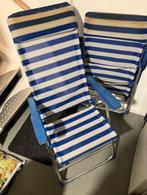 2 Inklapbare Campingstoelen, Caravans en Kamperen, Kampeermeubelen, Ophalen, Gebruikt, Campingstoel