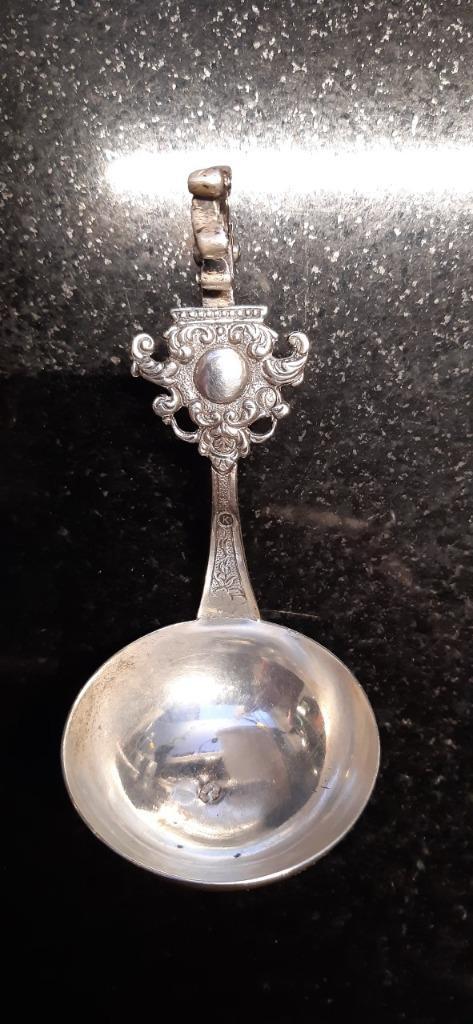 Antieke zilveren roomlepel Keur Amsterdam 1920, Antiek en Kunst, Antiek | Goud en Zilver, Zilver, Ophalen of Verzenden