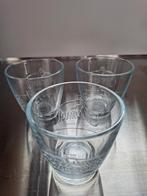 CHOCOMEL glazen 10 cm hoog, 3 st, Verzamelen, Ophalen of Verzenden, Zo goed als nieuw, Overige typen