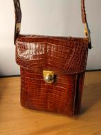 Vintage Leren tas, Ophalen of Verzenden, Zo goed als nieuw, Bruin, Schoudertasje