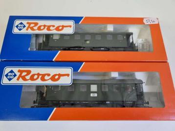 Roco 44858/44865 - Rijtuigen van de DB met verlichting beschikbaar voor biedingen