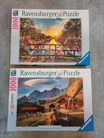 Twee Ravensburger puzzels 1000 stukjes, Ophalen of Verzenden, 500 t/m 1500 stukjes, Zo goed als nieuw