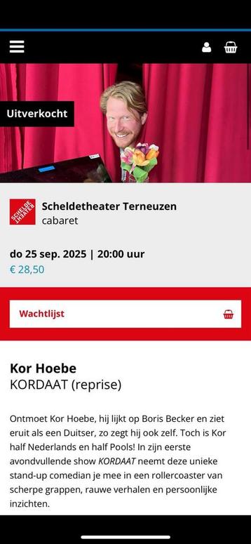 Kaartjes kor hoebe 4x beschikbaar voor biedingen