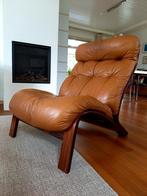 Design Fauteuil Rybo Rykken - weg voor 8 september!, Huis en Inrichting, Fauteuils, Ophalen, Gebruikt, 75 tot 100 cm, Leer