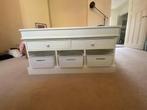 Witte lage kast, Huis en Inrichting, Kasten | Dressoirs, Ophalen, Gebruikt, 50 tot 100 cm, Met lade(s)