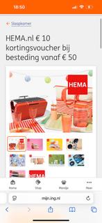 Korting €10 hema, Tickets en Kaartjes, Eén persoon, Kortingsbon, Overige typen