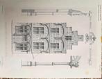 print 39 x 50 cm. van huis op de Wijnhaven te Delft, Ophalen of Verzenden, Voor 1940, Gebruikt