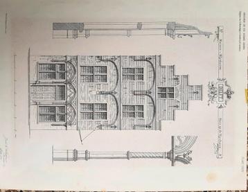 print 39 x 50 cm. van huis op de Wijnhaven te Delft beschikbaar voor biedingen