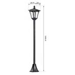 Zonne-energie Tuinlamp 160cm 2 stuks lantaarn, Zonne-energie, Minder dan 50 watt, Staande lamp, Nieuw