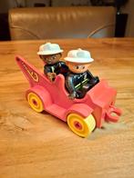Vintage Duplo Brandweerauto met 2 Poppetjes, Ophalen of Verzenden