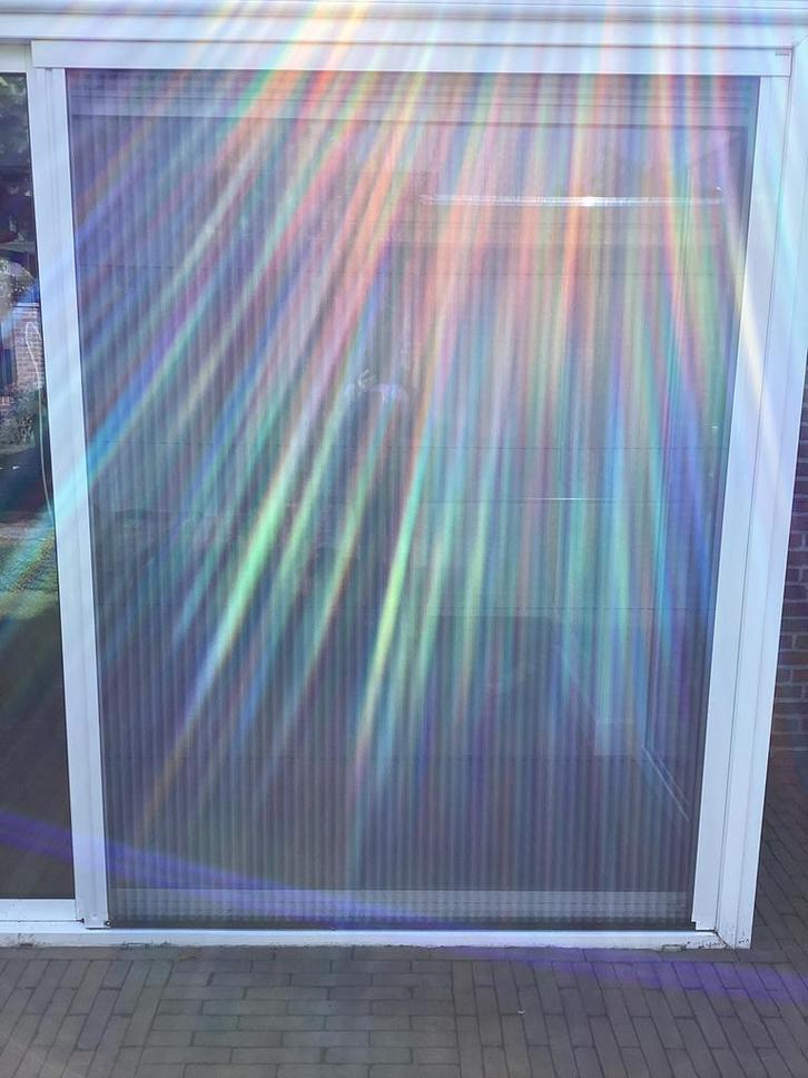 Plissedeur van H 2.16 en B 1.67, Doe-het-zelf en Verbouw, Glas en Ramen, Zo goed als nieuw, Overige typen, 160 cm of meer, 160 cm of meer