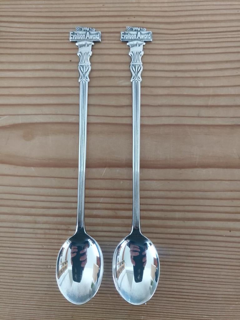 Evoluon Philips Award,  lepels  uit 1996, 18 cm, Ophalen of Verzenden, Overige materialen