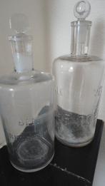 antieke FRANSE APOTHEKERSFLES / Alcool de MENTHE de RICOLES, Ophalen of Verzenden