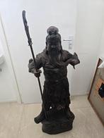 Antiek Bronzen Beeld van Guan Yu vrij groot, Ophalen, Zo goed als nieuw, Mens