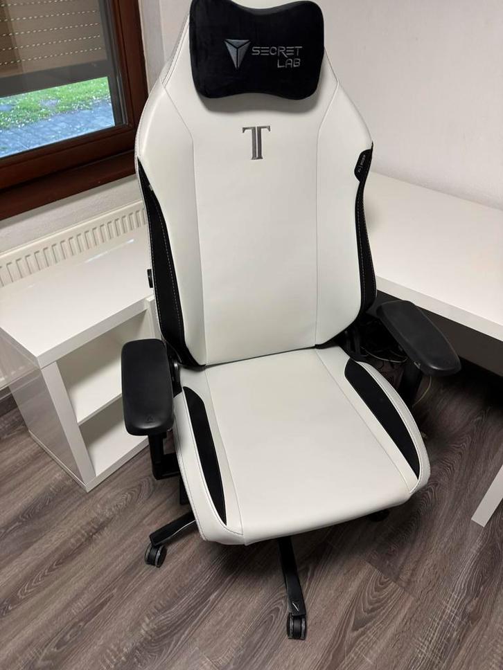 Secretlab Titan Evo XL Bureaustoel, Huis en Inrichting, Bureaustoelen, Zo goed als nieuw, Bureaustoel, Wit, Ergonomisch, Ophalen