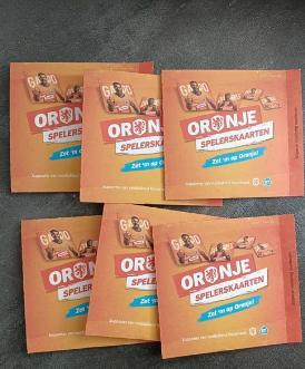 Oranje Spelerskaarten - AH, Verzamelen, Sportartikelen en Voetbal, Nieuw, Poster, Plaatje of Sticker, Ophalen of Verzenden