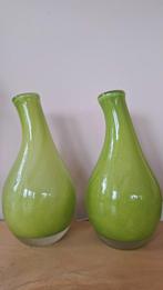 Fidrio dutz vasen groen handgeblazen model pisa, Huis en Inrichting, Woonaccessoires | Vazen, Ophalen of Verzenden, Minder dan 50 cm