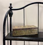 Antieke Frans blikken snoeptrommel Bêtises de Cambrai, Verzamelen, Ophalen of Verzenden, Gebruikt, Overige