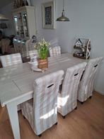 Riviera Maison Eetkamerstoelen (6 stuks), Ophalen, Hout, Gebruikt, Wit