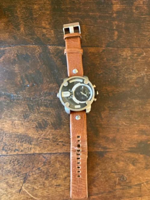 Diesel horloge, Sieraden, Tassen en Uiterlijk, Horloges | Heren, Gebruikt, Polshorloge, Overige merken, Staal, Staal, Ophalen of Verzenden