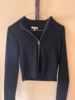 Zwarte C&A Blouse met Rits - Maat M, Maat 38/40 (M), Zwart, Ophalen of Verzenden, Gedragen
