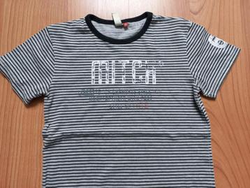 MITCH / MTC / Shoeby leuk grijs / zwart gestreept t-shirt beschikbaar voor biedingen
