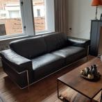 Natuzzi leren bank zwart, Huis en Inrichting, Ophalen of Verzenden, Gebruikt, Leer, Corbusier look a like