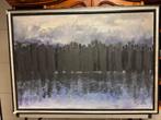 Groot schilderij 'The Walking Dead' gesigneerd Hawary 105x77, Ophalen