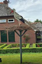Geboortebord Ooievaar op nest, Kinderen en Baby's, Kraamcadeaus en Geboorteborden, Ophalen, Zo goed als nieuw, Geboortebord