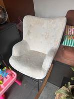 Witte Schommelstoel , met defect, Huis en Inrichting, Stoelen, Ophalen, Gebruikt, Wit, Eén