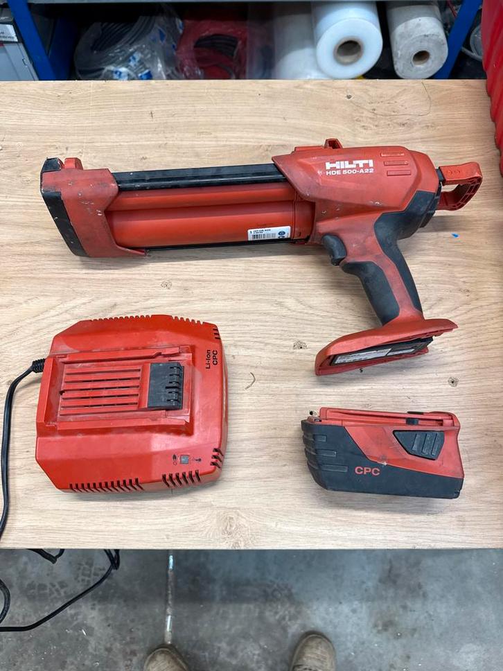 Hilti Accu Mortelspuit HDE 500-A22, Doe-het-zelf en Verbouw, Gereedschap | Handgereedschap, Gebruikt, Ophalen