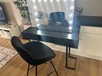 Make-up kaptafel set met hollywood spiegel en mooie stoel., Ophalen, 100 tot 150 cm, Zo goed als nieuw, Minder dan 100 cm