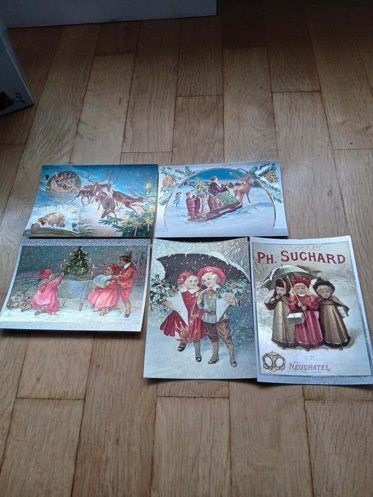 Kaarten 5 Stuks Good Old Days Irenco Robert Bier, Diversen, Kerst, Nieuw, Ophalen of Verzenden