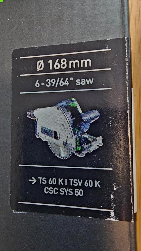 2 stuks nieuwe Festool TS 60k zaagbladen 205765 fijngetand, Doe-het-zelf en Verbouw, Gereedschap | Zaagmachines, Nieuw, Overige typen