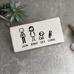 Tegeltje familie met namen cadeau gepersonaliseerd, Ophalen of Verzenden, Nieuw