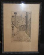 Ets gesign. Juliaan Severin - Epreuve d'artiste - 39 x 29 cm, Antiek en Kunst, Ophalen of Verzenden