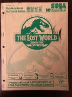 SEGA THE LOST WORLD (JURASSIC PARC MANUAL  + FLYER, Verzamelen, Automaten | Flipperkasten, Sega, Ophalen of Verzenden, Zo goed als nieuw