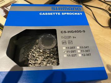 shimano casette 9 speed nieuw en kmc kettingen 9 speed beschikbaar voor biedingen