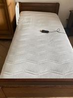 seniorenbed met matras, Ophalen, Eenpersoons, Bruin, Zo goed als nieuw