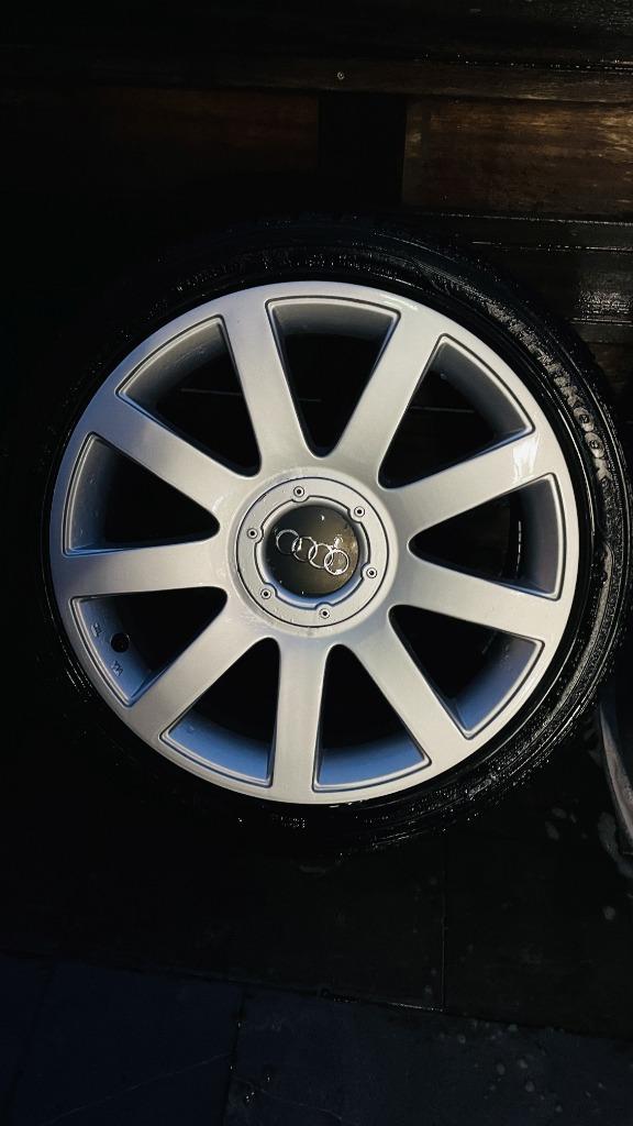18 inch Audi/Volkswagen 9 spaaks, Auto-onderdelen, Banden en Velgen, Banden en Velgen, Zomerbanden, 18 inch, 245 mm, Personenwagen