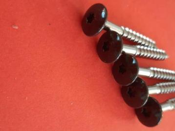 50-100 st Trespa houtschroeven RVS ZWART 4,8 X38 beschikbaar voor biedingen
