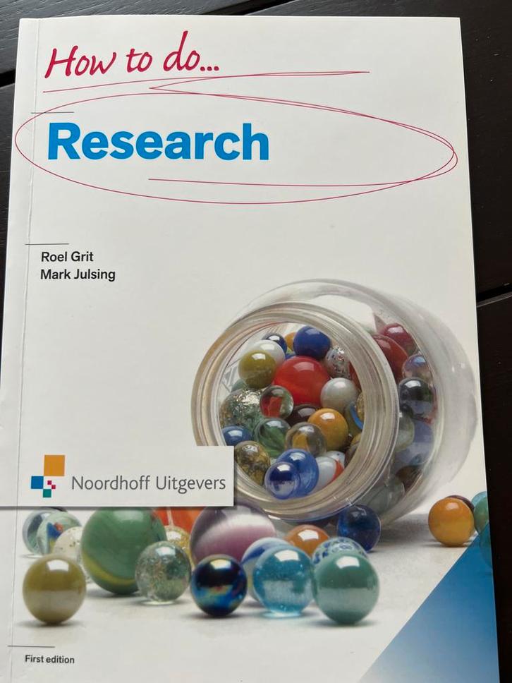 How to do Research - Roel Grit & Mark Julsing, Boeken, Studieboeken en Cursussen, Zo goed als nieuw, HBO, Ophalen of Verzenden