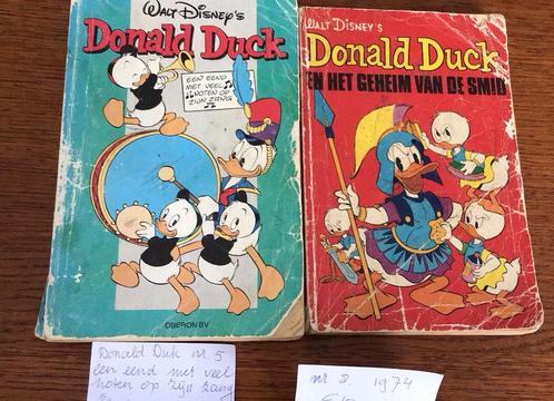 2 Donald Duck pockets ca. 50 jaar oud. Nr. 8 en nr. 5, Boeken, Stripboeken, Gelezen, Meerdere stripboeken, Ophalen of Verzenden