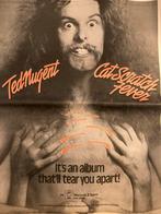 Paginagrote A3 advertentie TED NUGENT Cat Scratch Fever rele, Ophalen of Verzenden